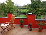 Balkon Obergeschoss Ferienwohnung Claar